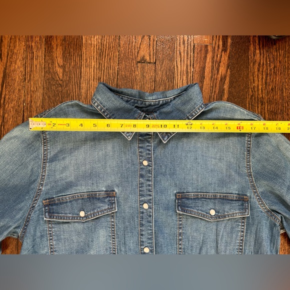 Joe Fresh Button Down Denim Shirt - Picture 10 of 14